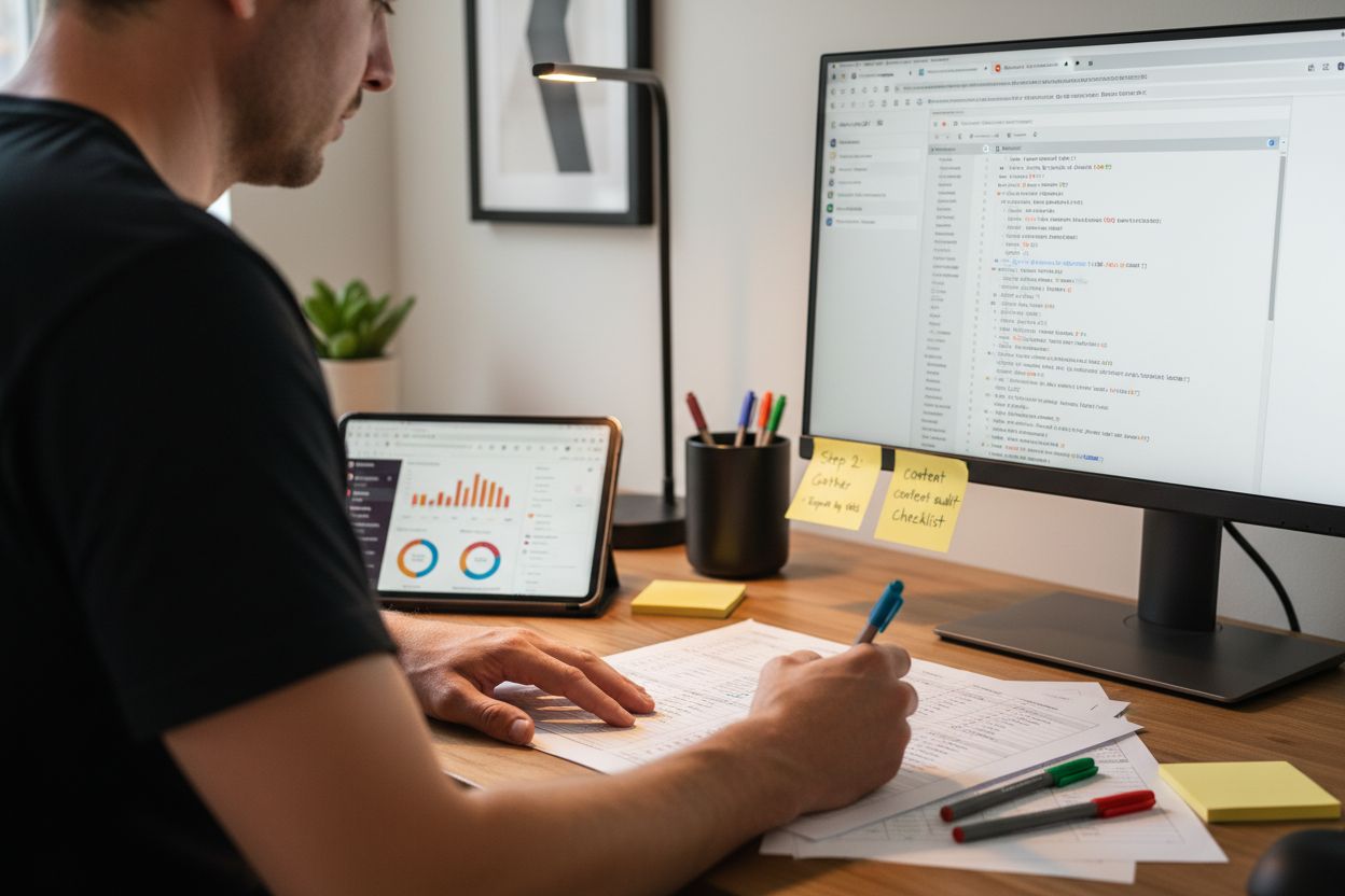 content audit checklist gathering