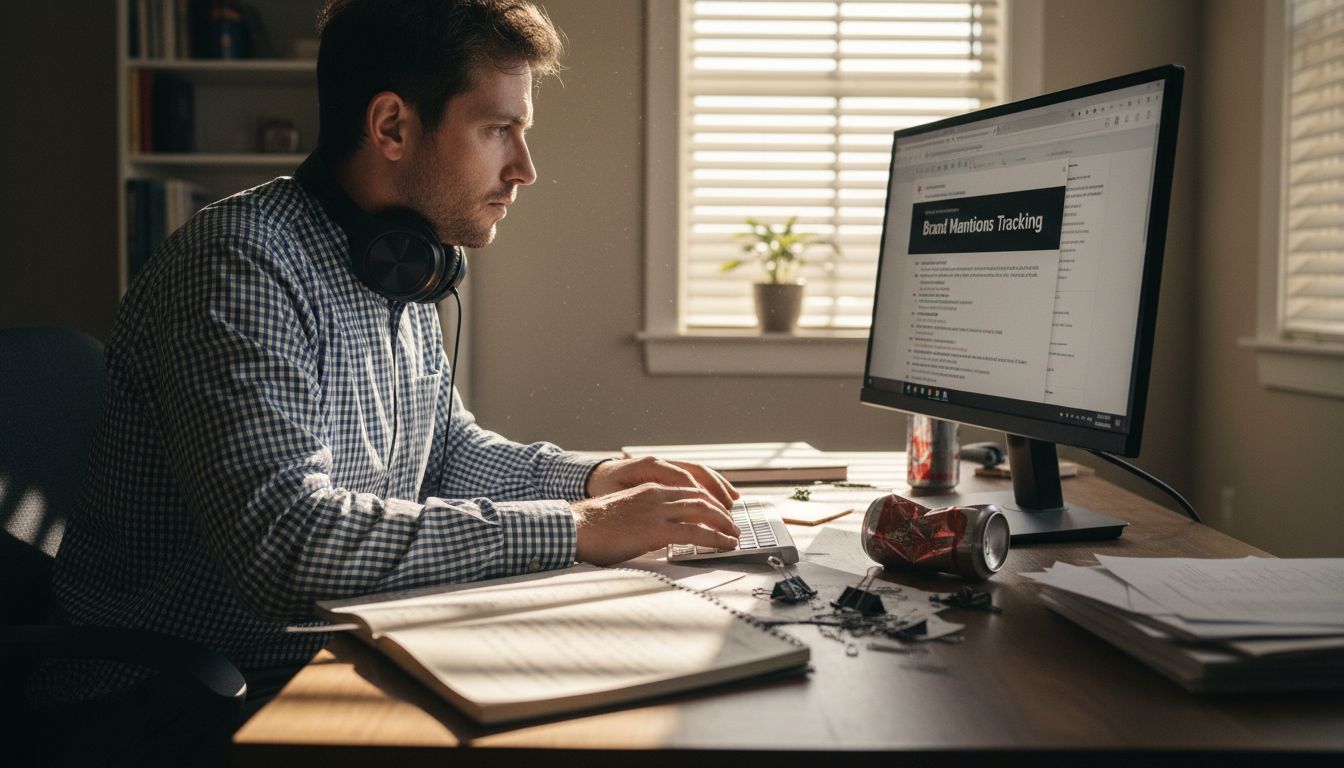 Outreach specialist composing backlink emails