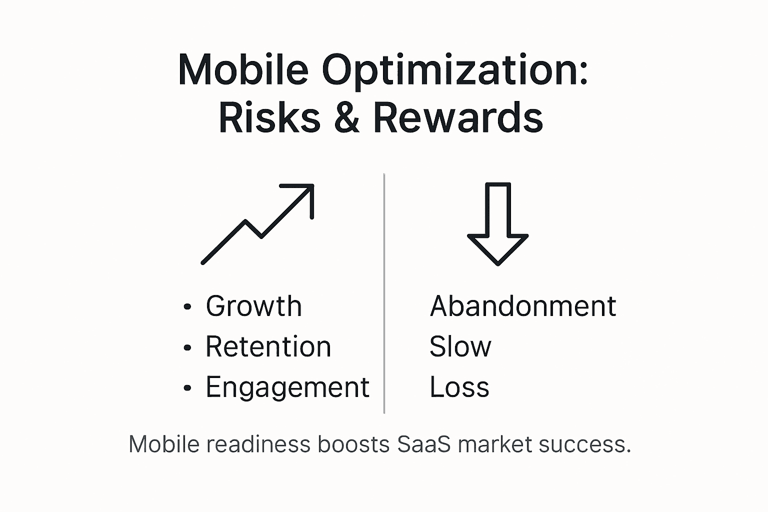 Infographic showing mobile risks and rewards