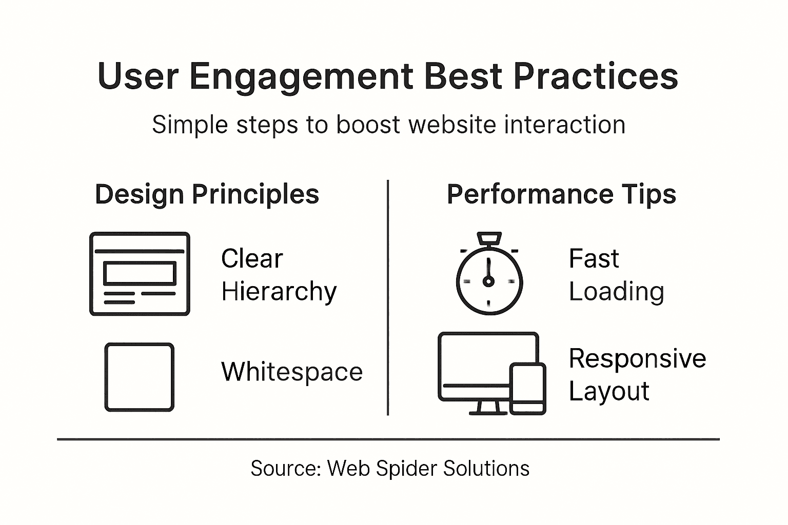 Infographic: web design best practice summary