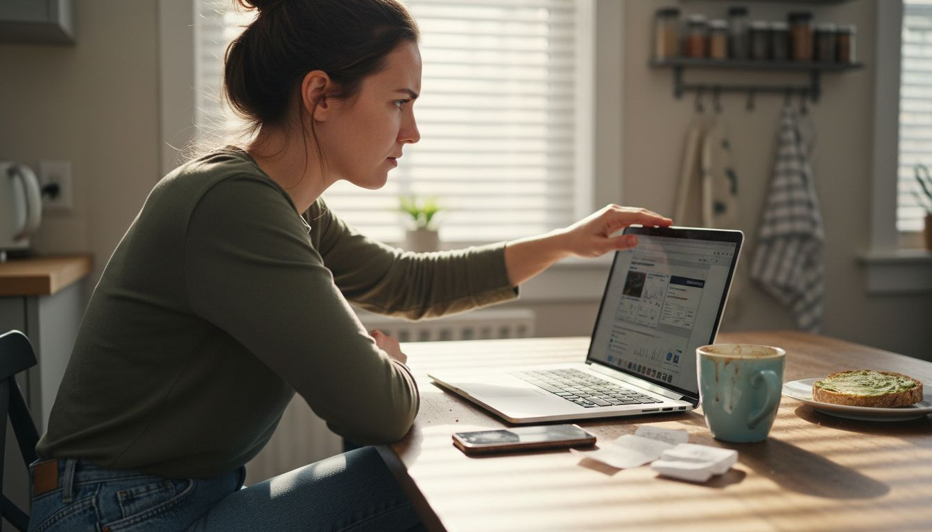 User frustrated by poor website experience