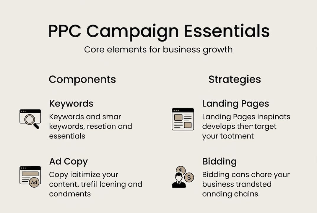 Infographic of PPC campaign essentials