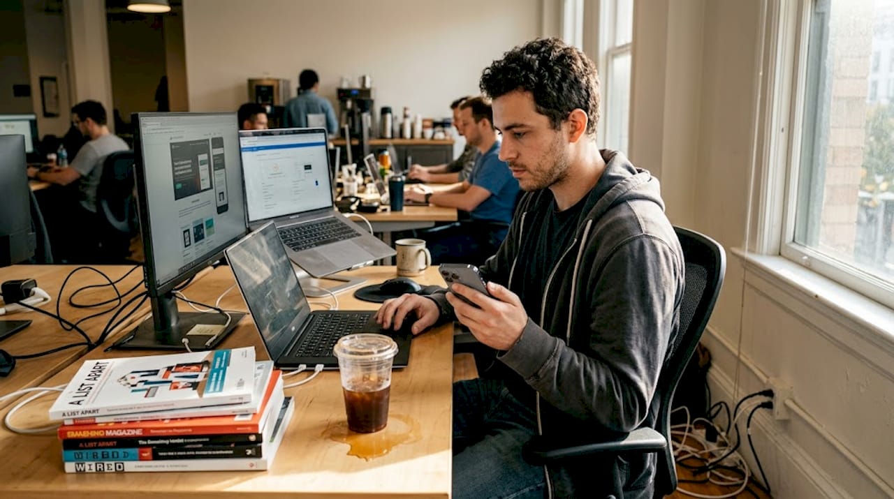 Developer tests mobile page speed onsite