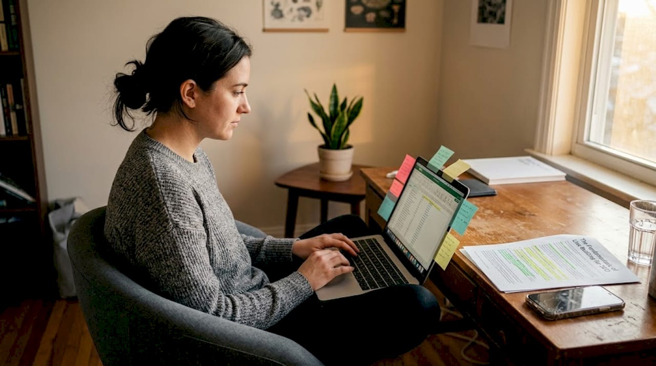 Marketer sorting segmented outreach lists