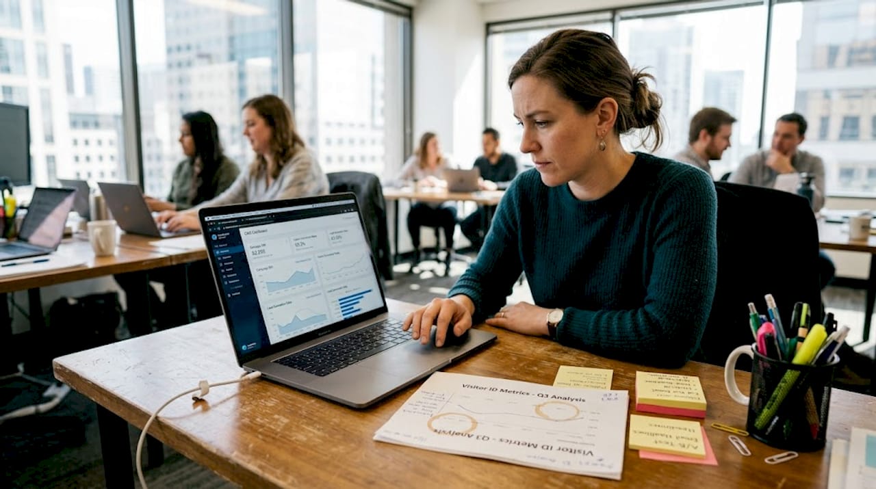 Marketer managing B2B CRM tech stack