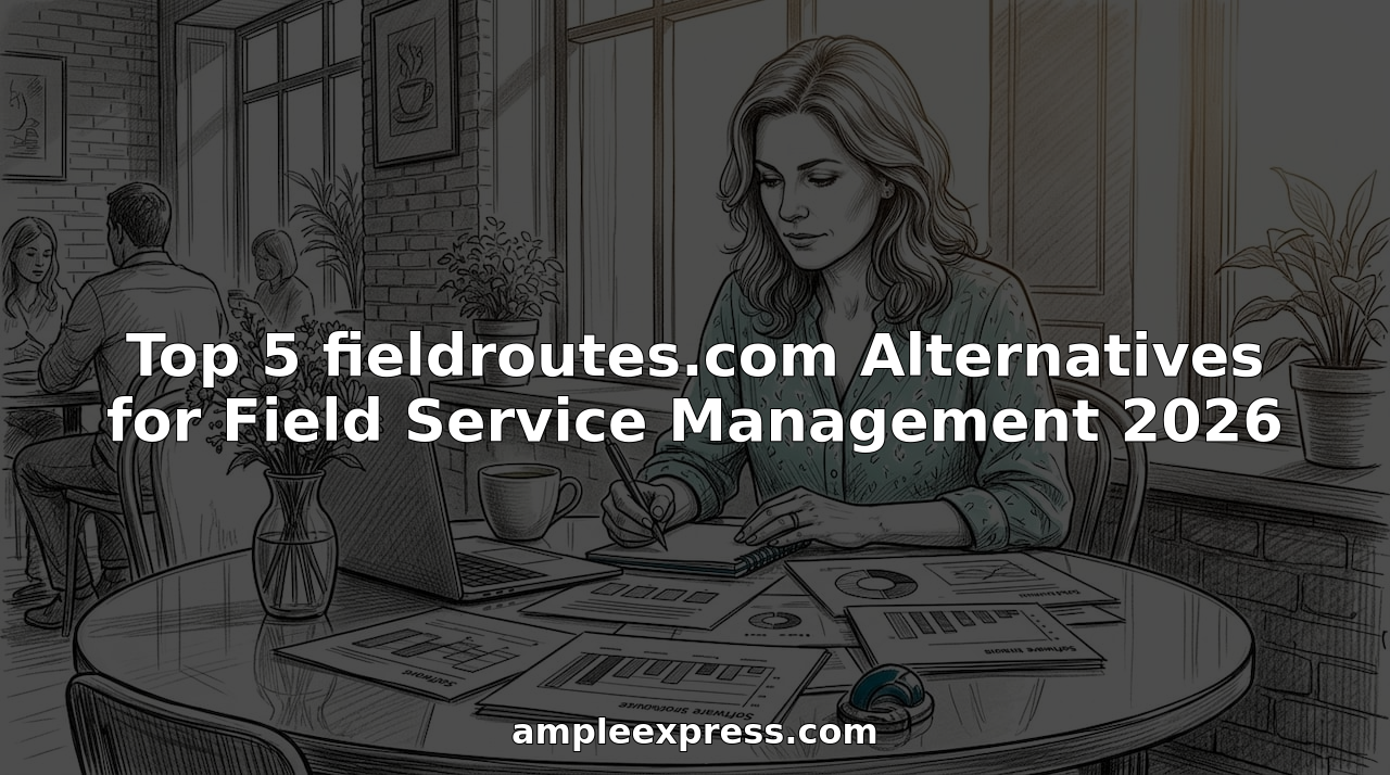 Service manager reviewing field service software alternatives