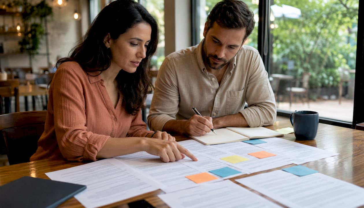 Team prioritizing letter templates in meeting