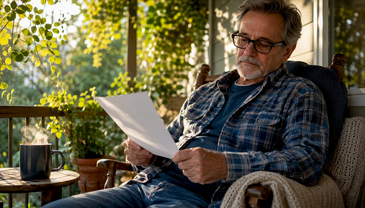 Tenant reading new manager introduction letter
