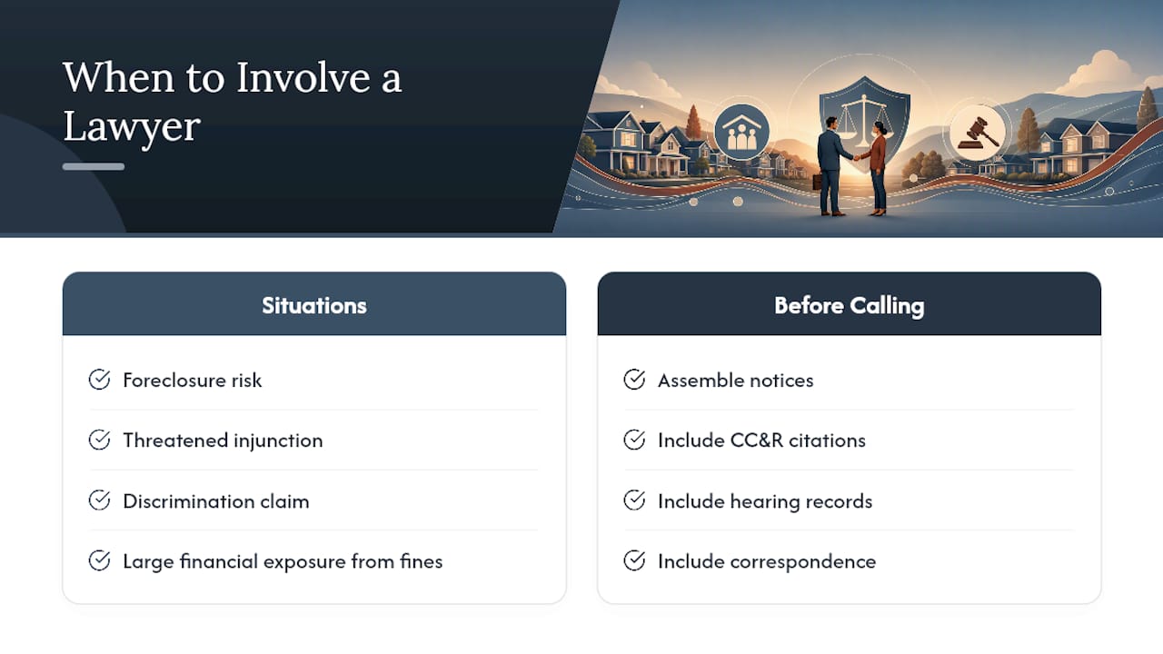 When Should You Involve a Lawyer? — overview diagram
