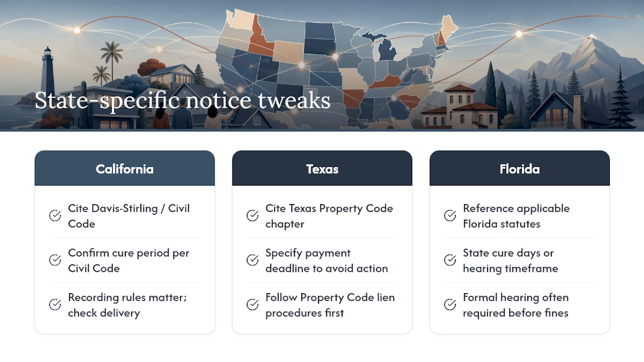 How California, Texas, and Florida Change the Wording — overview diagram