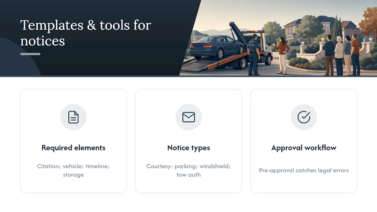 What Templates and Tools Help With Compliant Notices? — overview diagram