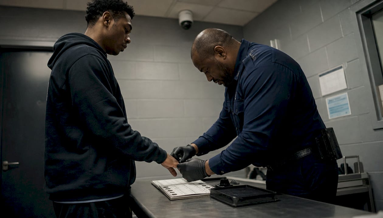 Bail Hearing Process Steps: Ohio Defendant's Guide 1 Fingerprinting during jail booking process