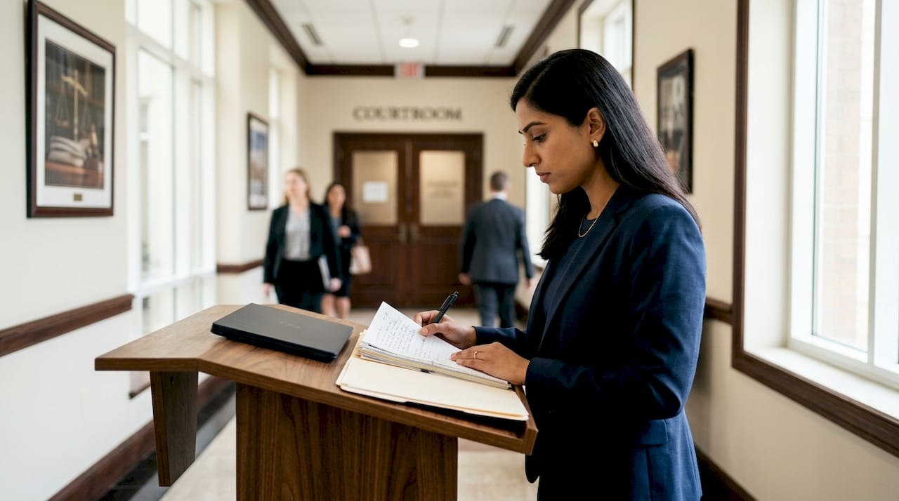 Bail Reinstatement in Ohio: What You Need to Know 28 Attorney preparing for bail reinstatement hearing