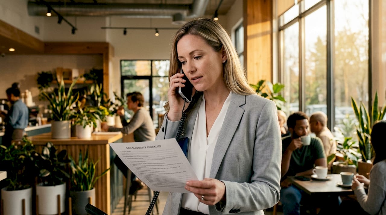 How Charges Impact Your Bail Amount: A Clear Guide 10 Bail bonds agent reviewing flight risk documents