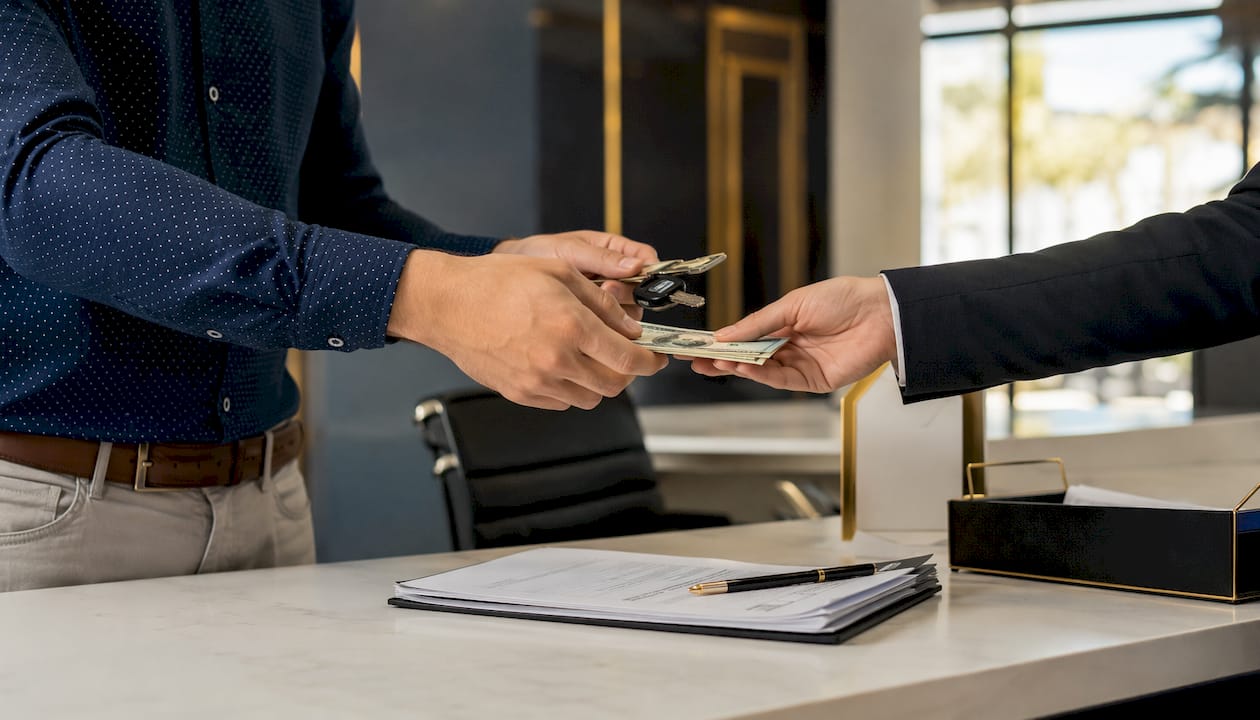 How Collateral Secures Fast Bail: A Family Guide 5 Hands exchanging cash and car keys