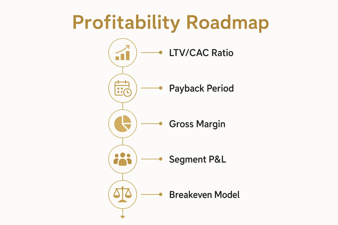 Infographic showing key profitability metrics