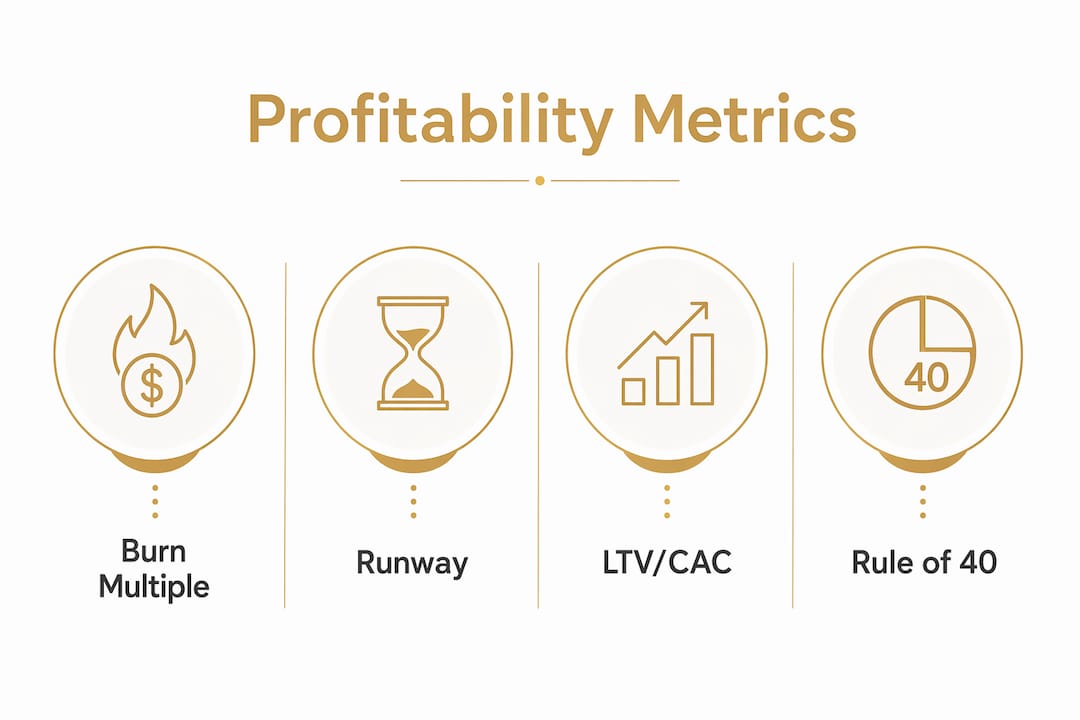 Infographic showing four key profitability metrics