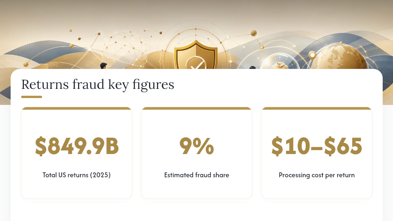 Diagram of returns fraud financial impact