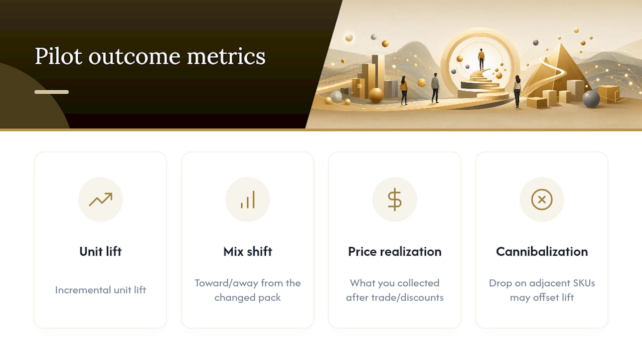 Four metrics for evaluating price pilots