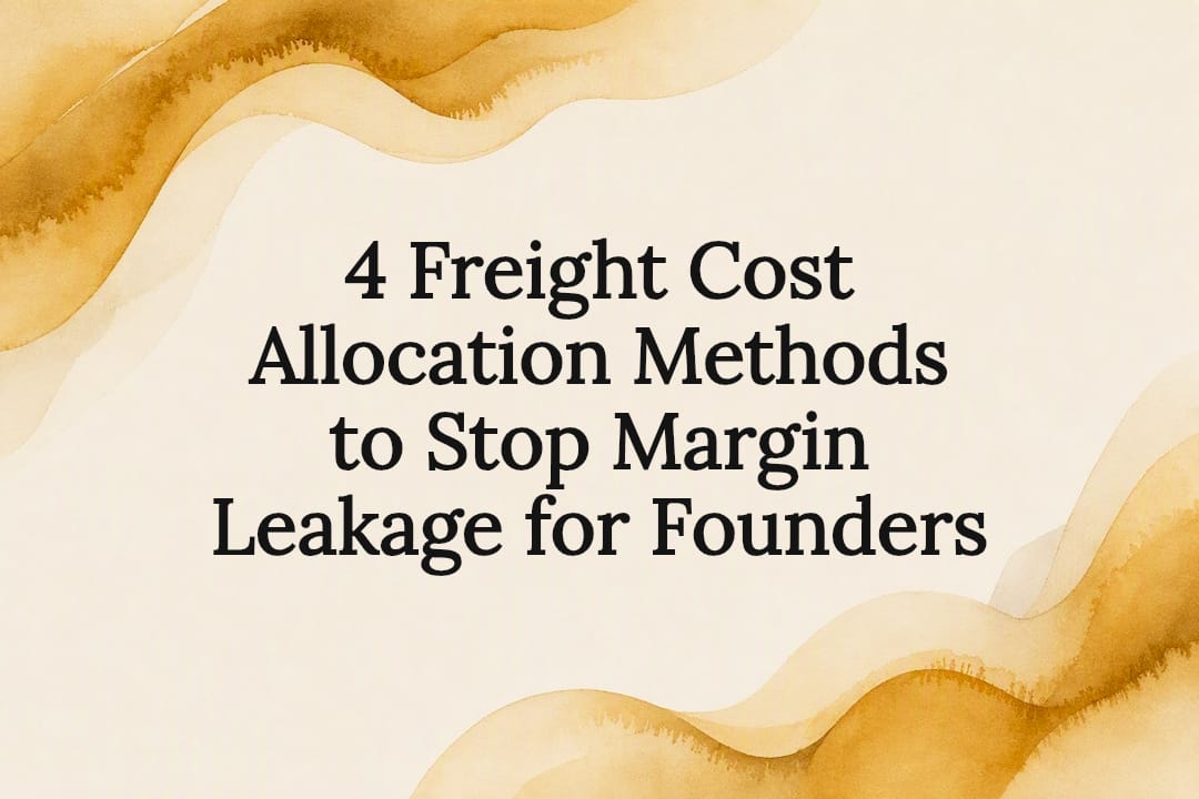 Decorative freight cost allocation title card