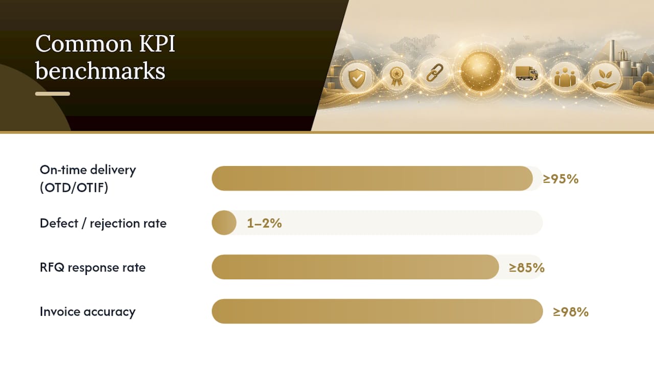 What Are the Core KPI Categories for Supplier Scorecards?: overview diagram