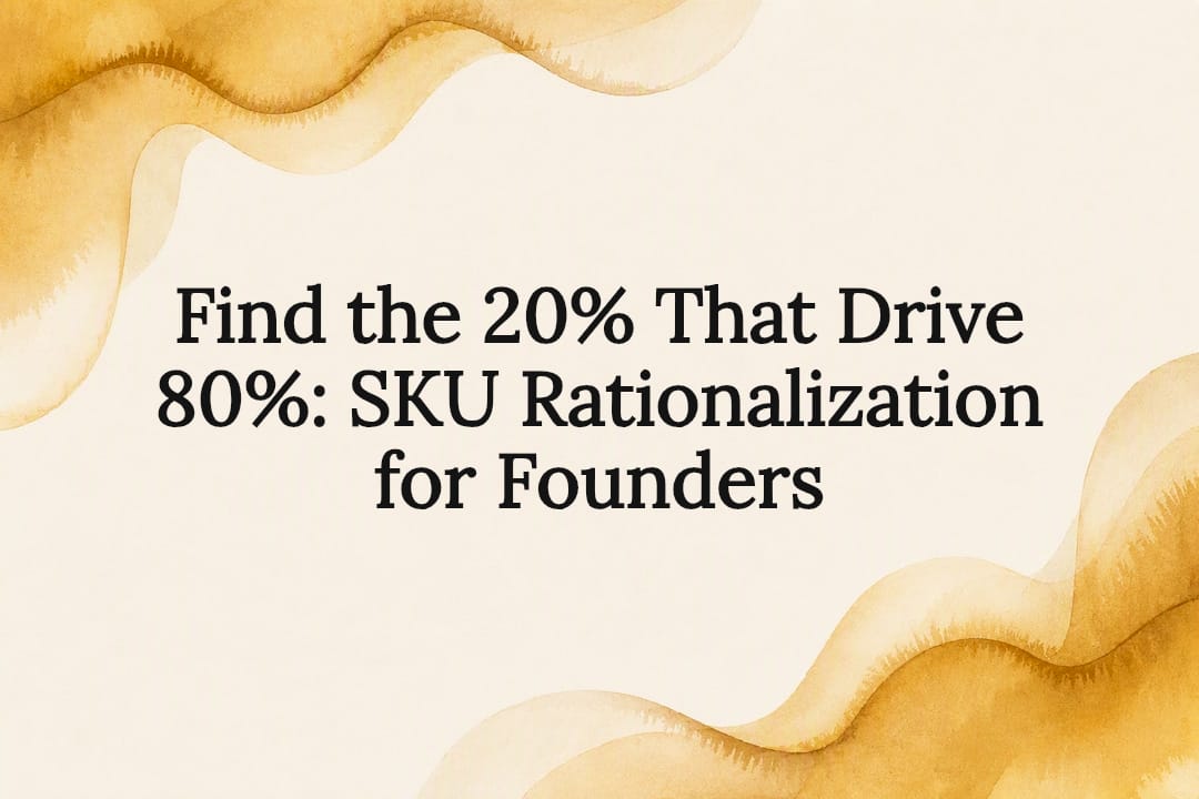 Decorative SKU rationalization title card