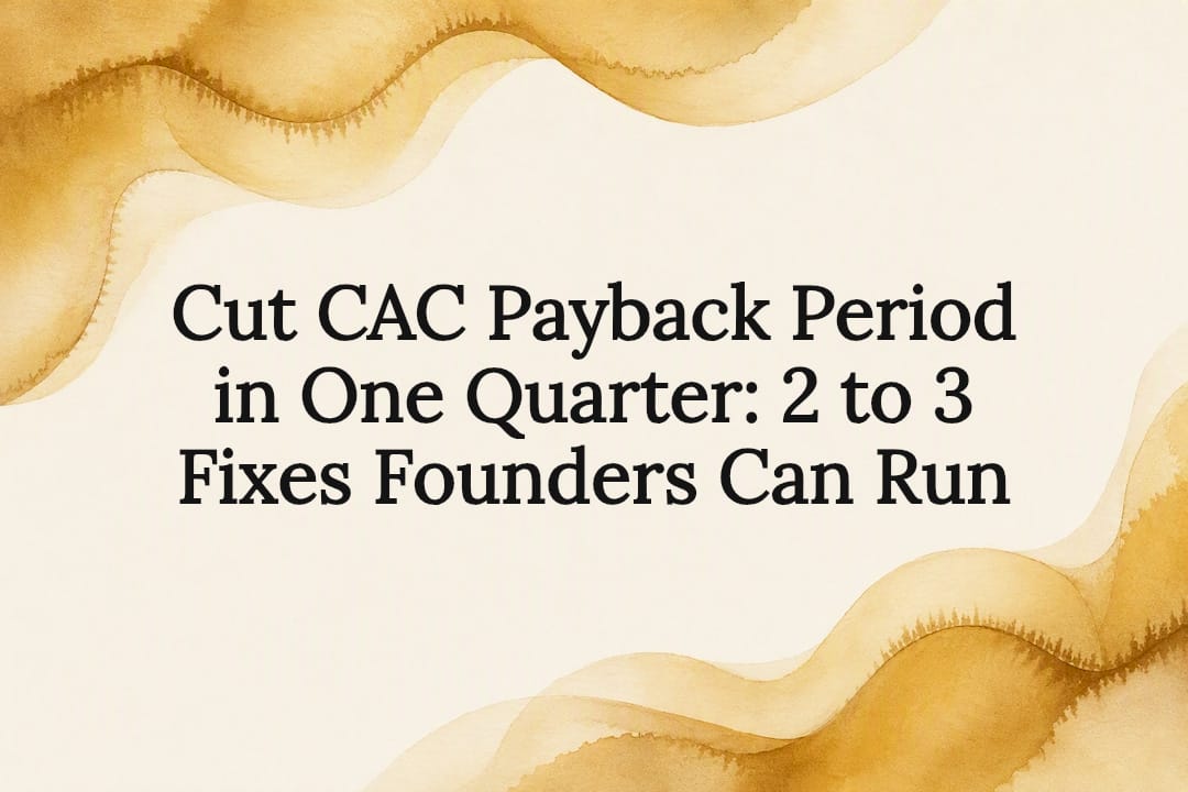 Decorative CAC payback title card