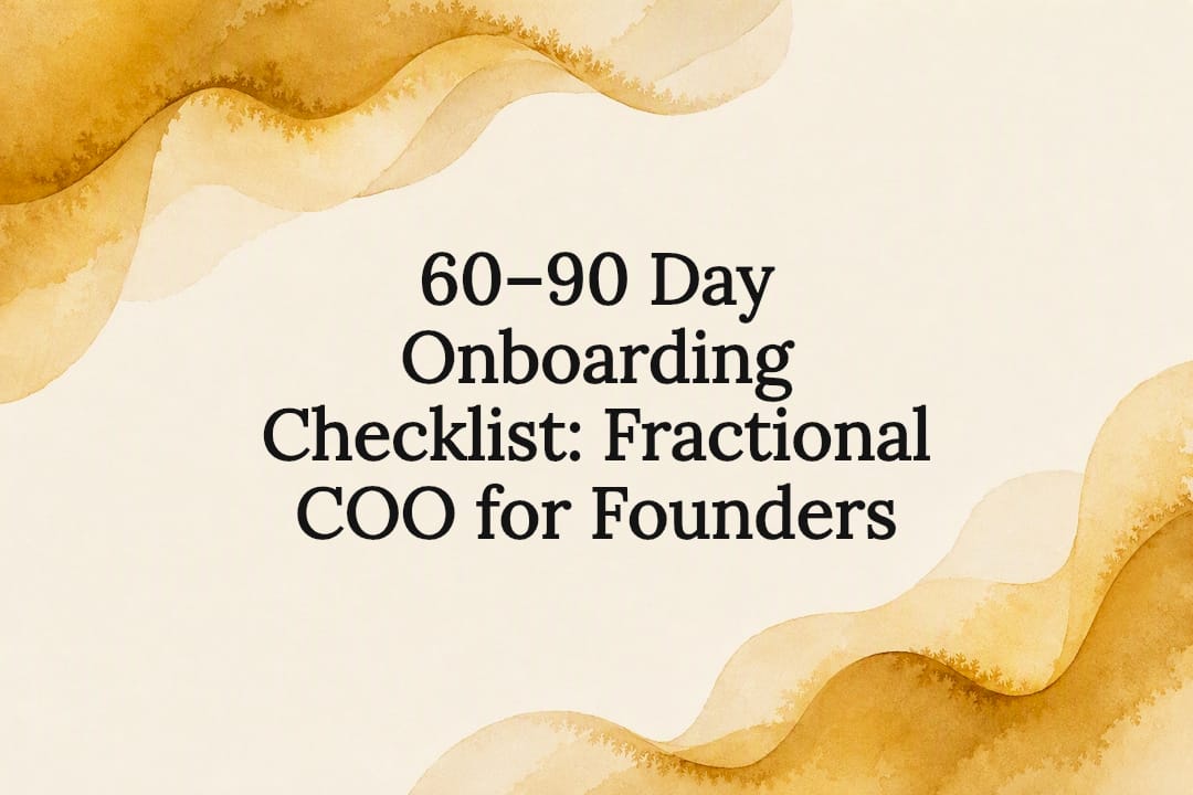 Decorative fractional COO checklist title card