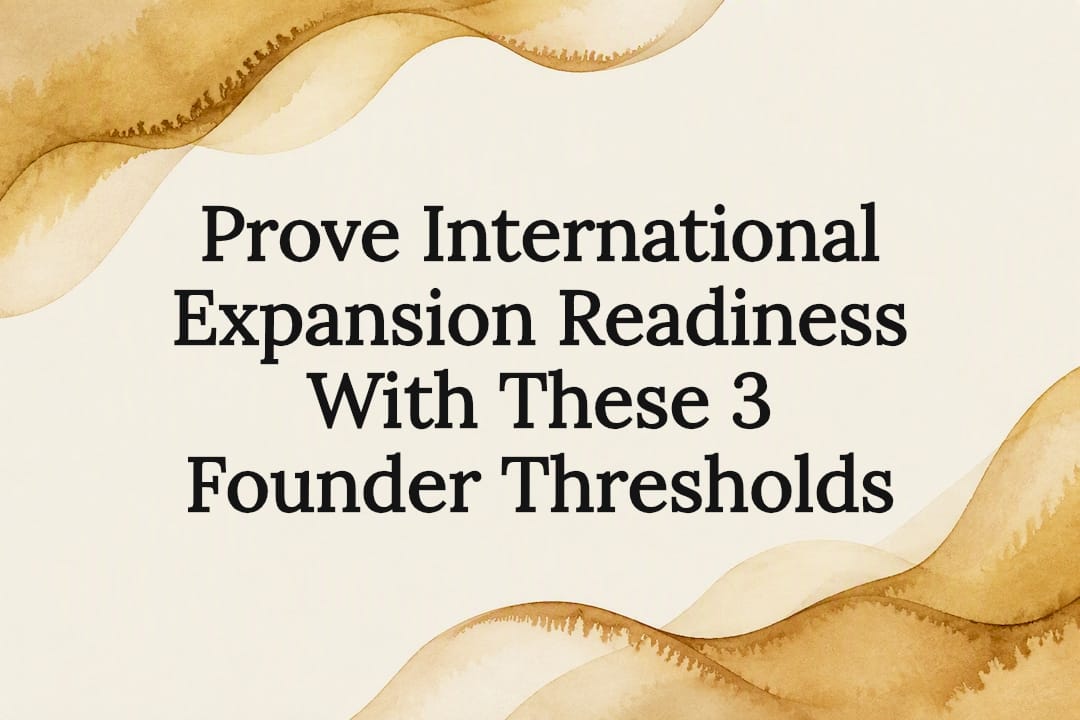 Decorative international expansion title card