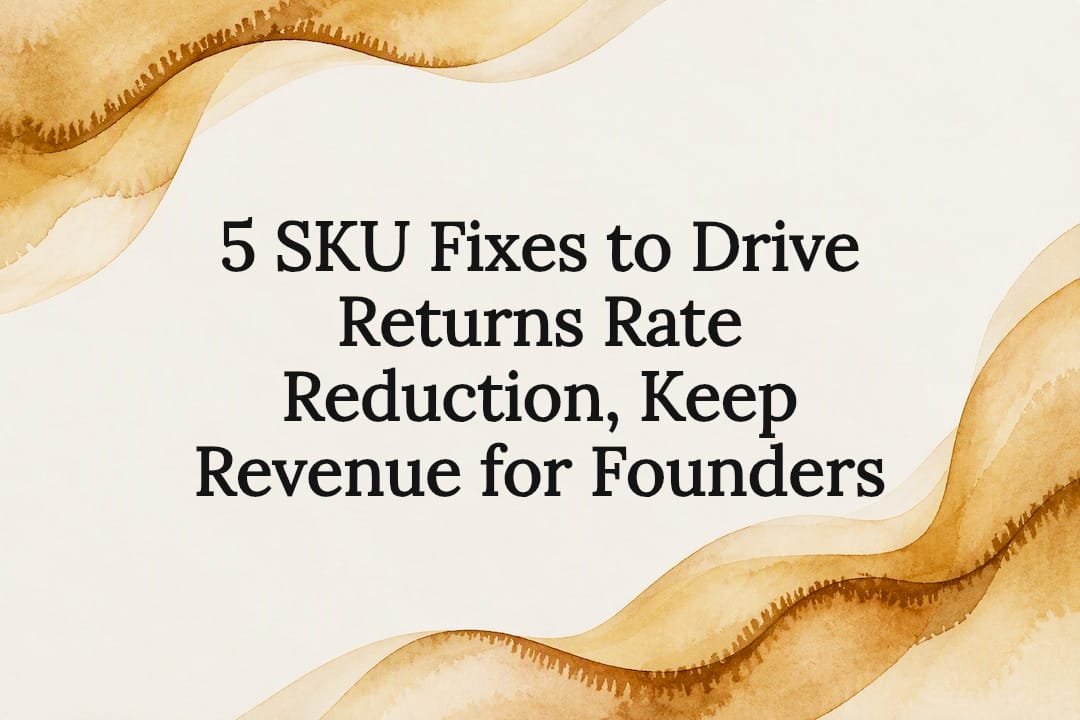 Decorative SKU returns reduction title card