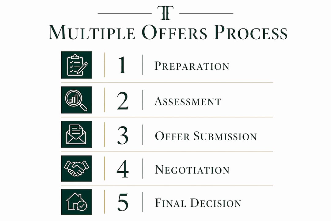 Infographic showing the multiple offers process