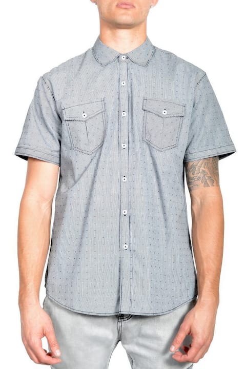 Men's Casual Short Sleeve Patterned Shirt | Stylish Summer Button Down