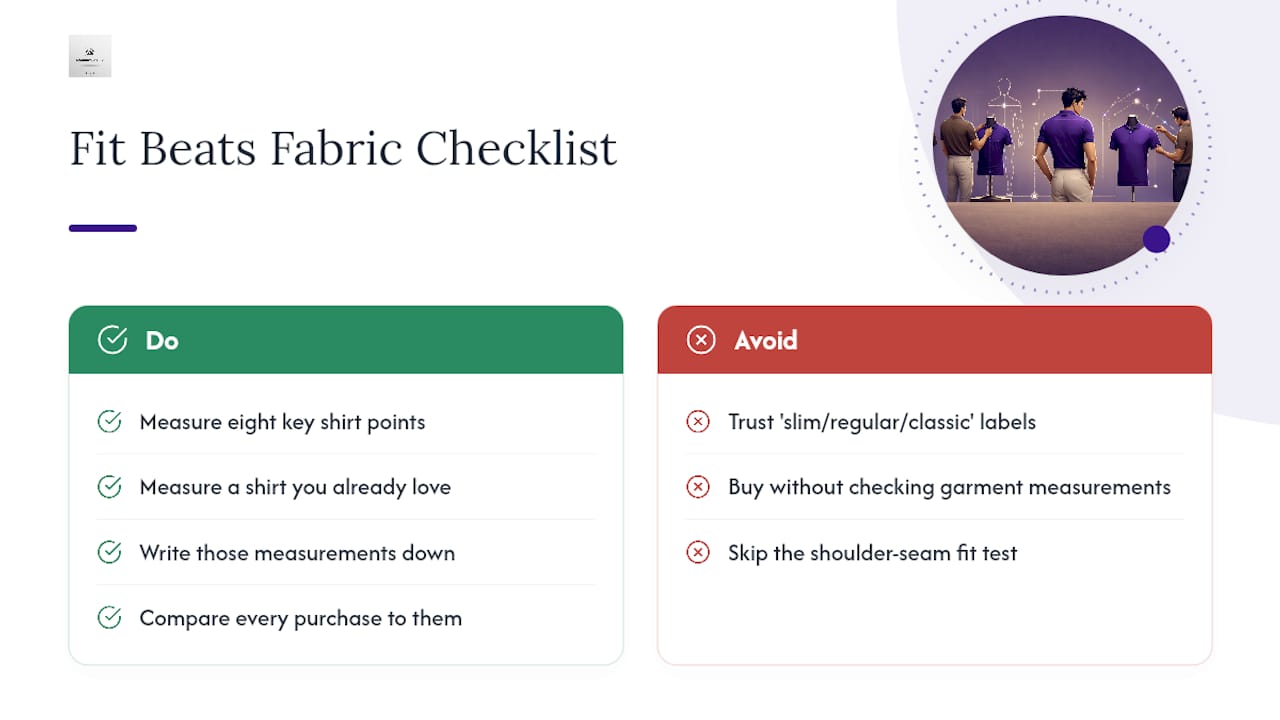 Why Fit Beats Fabric Every Time — overview diagram