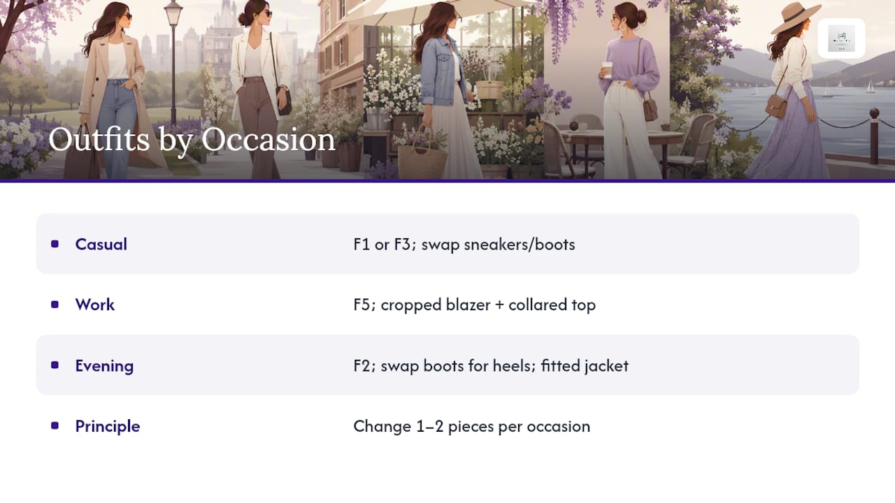 Dressing for Different Occasions Without Rebuying Your Closet — overview diagram
