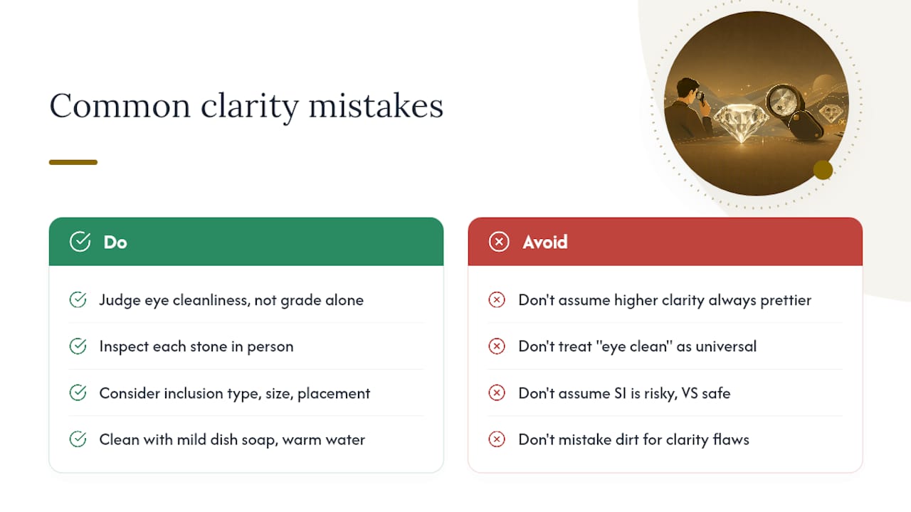What Common Mistakes Do Buyers Make About Clarity? — overview diagram