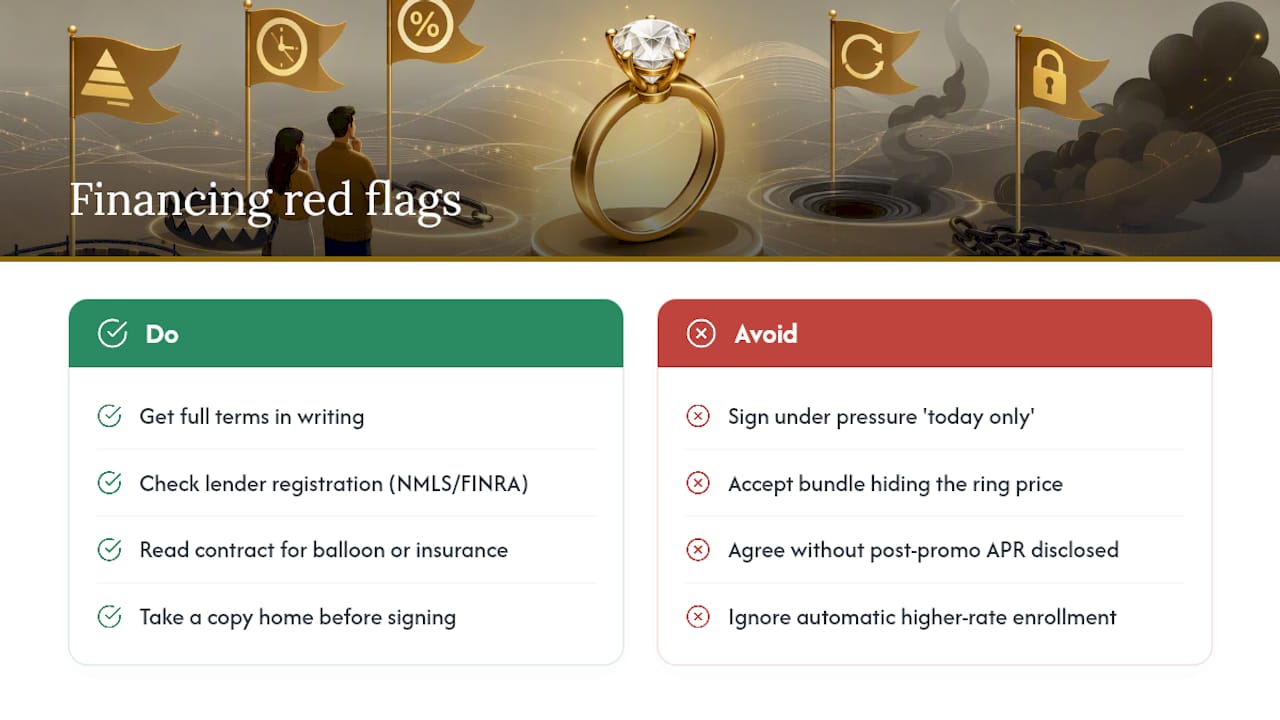 Four jewelry financing warning signs