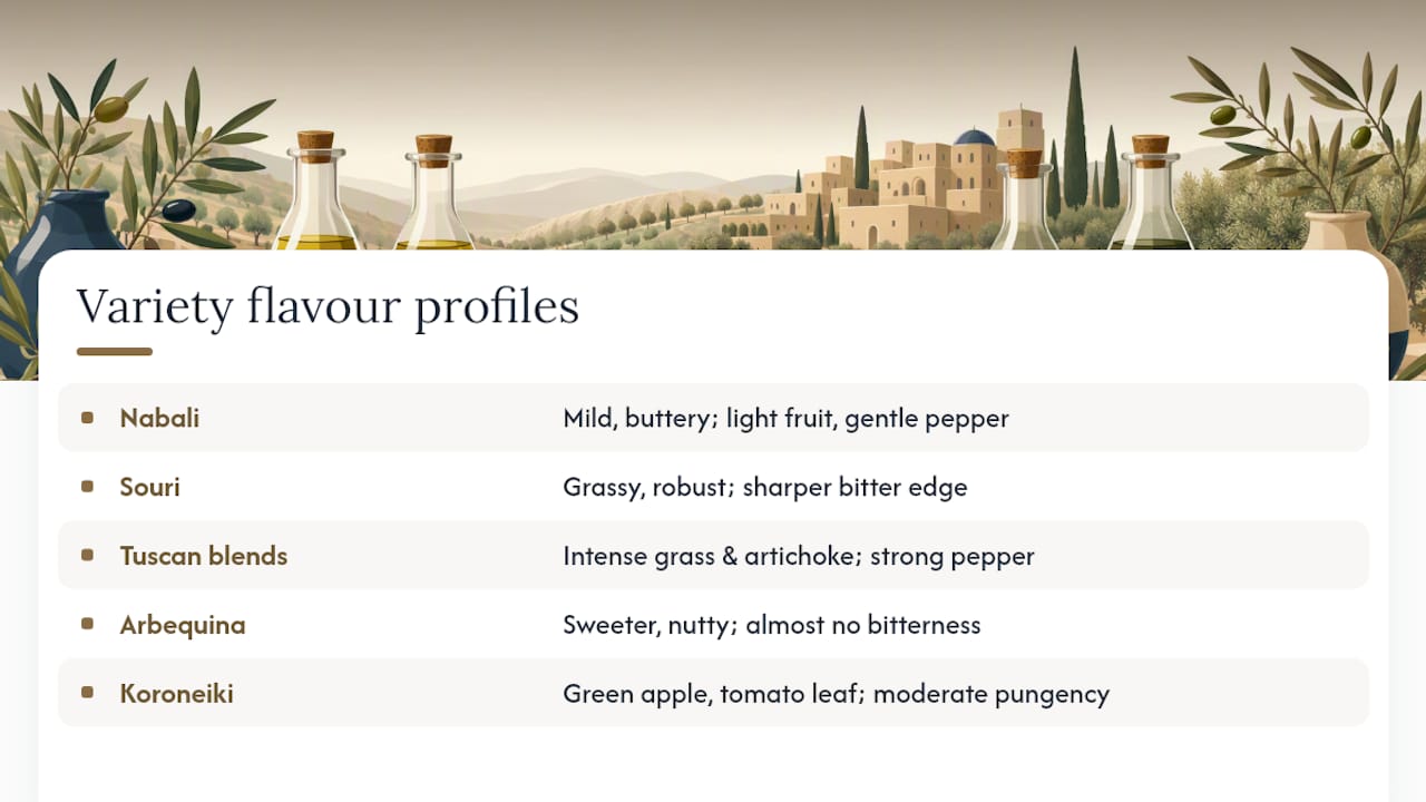 What Kind of Olive Makes the Biggest Flavor Difference? — overview diagram