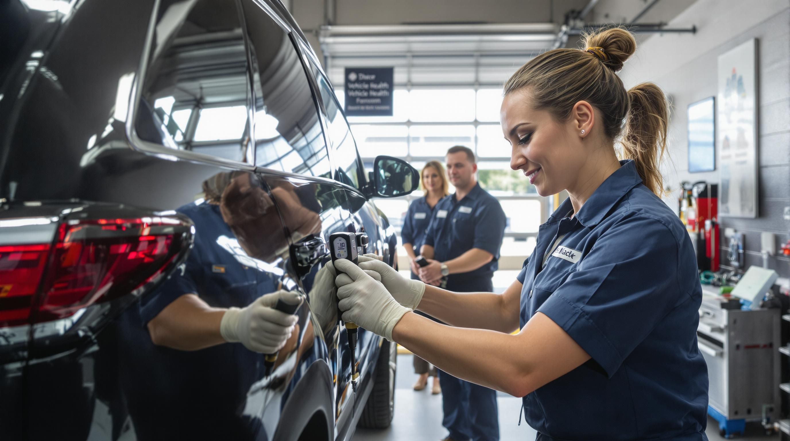 tire inspection garage mechanic
