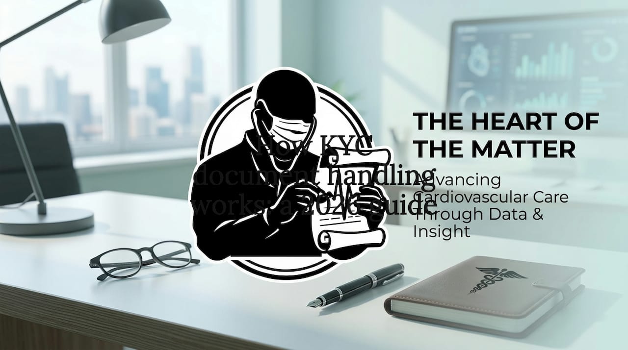 Decorative title card illustration for KYC document handling