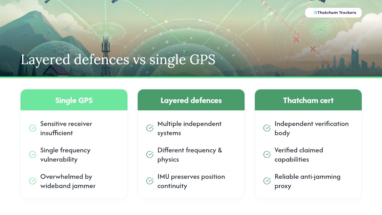 Why layered defences matter more than any single feature — overview diagram