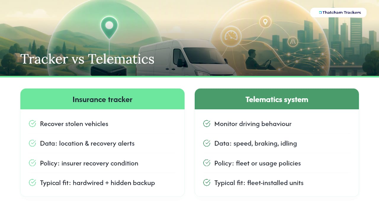 Insurance tracker versus telematics comparison