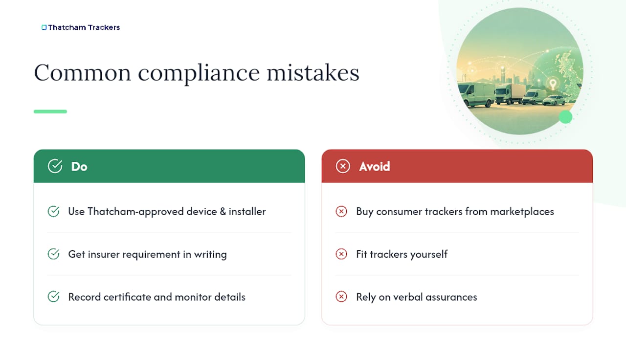 What fleet managers get wrong about tracker compliance — overview diagram