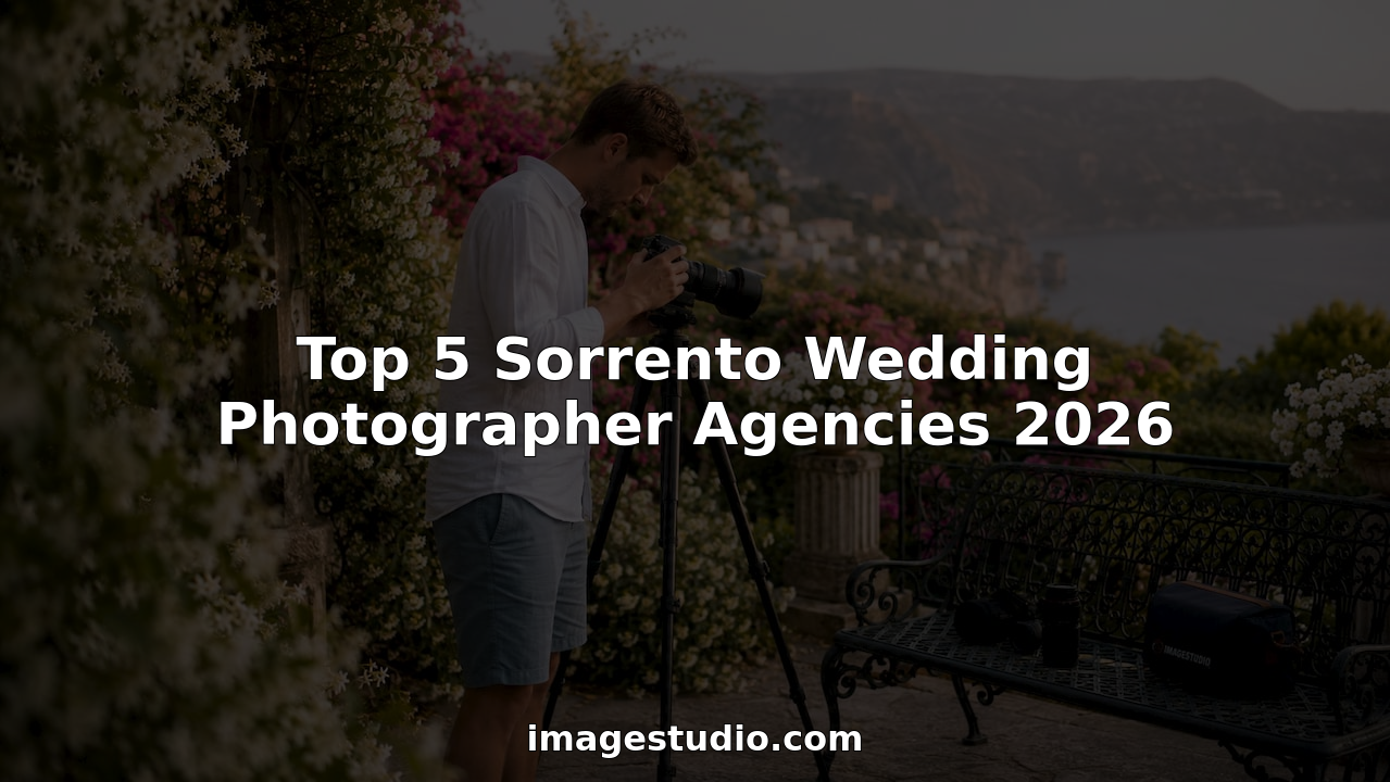 Photographer preparing camera at Sorrento wedding venue
