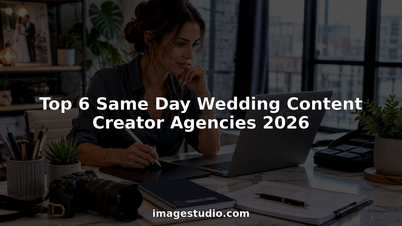Wedding content creator editing footage at home studio