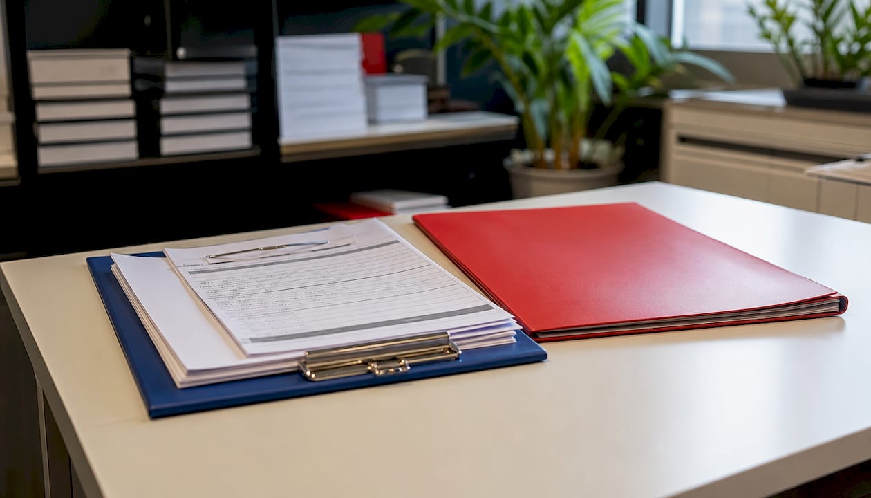 Why Fuel Delivery Documentation Matters for Operations 1 Office desk with unbranded fuel compliance papers