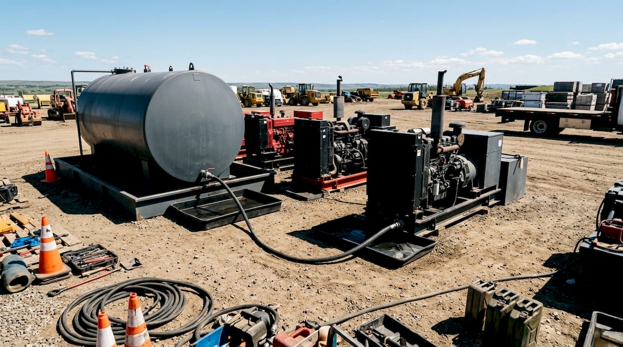 Fuel Delivery for Film Production: What You Need to Know 1 Close-up of safe fuel transfer connection on film set