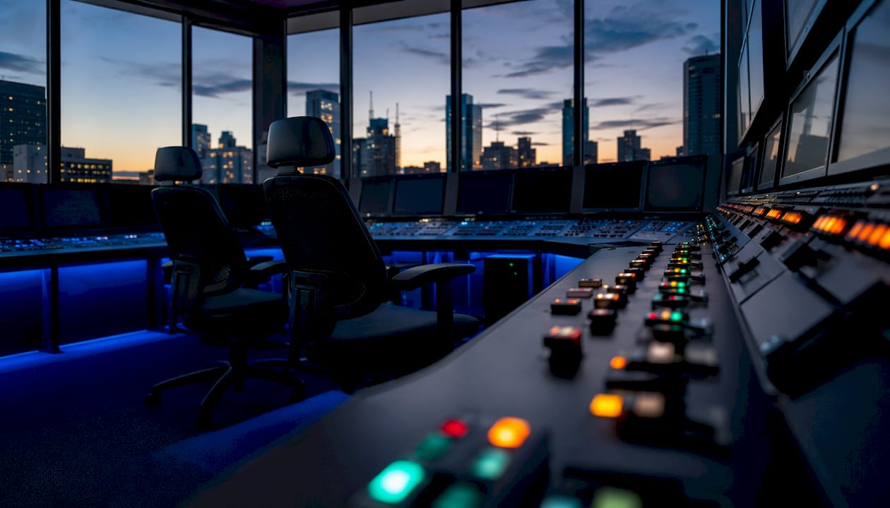 Fleet control room with DEF monitoring equipment