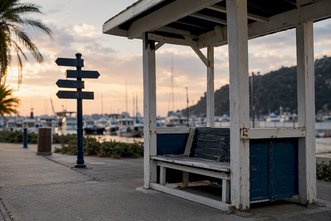Marina transient area near local attraction