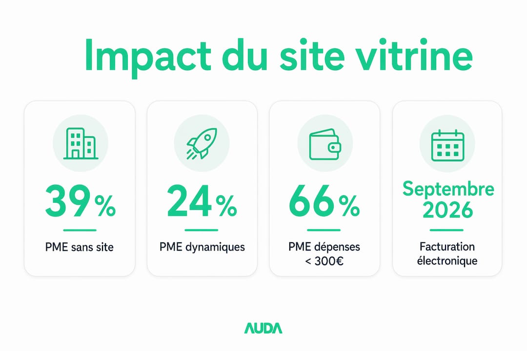 Infographie : comment un site vitrine booste la visibilité et la croissance des PME