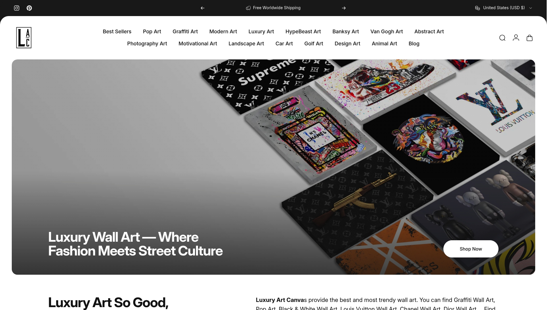 https://luxuryartcanvas.com